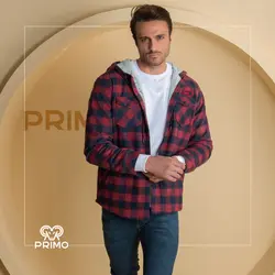 کاپشن پشمی مردانه مدل چهارخانه داخل خزدار 803302