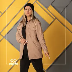 کاپشن پشمی داخل کرک مدل چهارجیب 803404