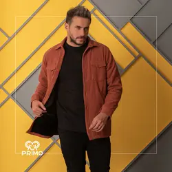 کاپشن پشمی داخل کرک مدل چهارجیب 803408