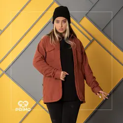 کاپشن پشمی داخل کرک مدل چهارجیب 803408