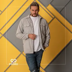 کاپشن پشمی داخل کرک مدل چهارجیب 803401