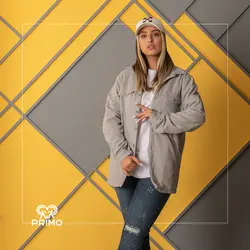 کاپشن پشمی داخل کرک مدل چهارجیب 803401