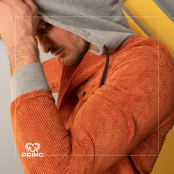 پیراهن کبریتی مردانه مدل کلاهدار 237301