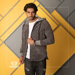 پیراهن کبریتی مردانه مدل کلاهدار 237305
