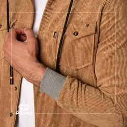 پیراهن کبریتی مردانه مدل کلاهدار 237302