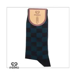 جوراب ساق بلند مردانه چهارخانه شطرنجی 98000204