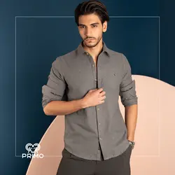 پیراهن پشمی مردانه مدل آستین بلند ساده 237408