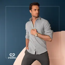 پیراهن پشمی مردانه مدل آستین بلند ساده 237409