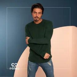 تیشرت پنبه مردانه مدل آستین بلند ساده 513309