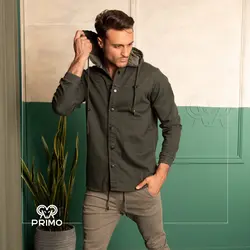 سویشرت کتان مردانه مدل دکمه ای 803005