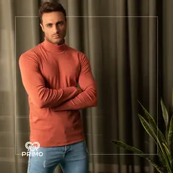 تیشرت فانریپ مردانه مدل آستین بلند یقه اسکی 513507