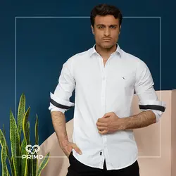 پیراهن پنبه مردانه مدل ساده 233601