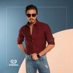 پیراهن پنبه مردانه مدل ساده 236502