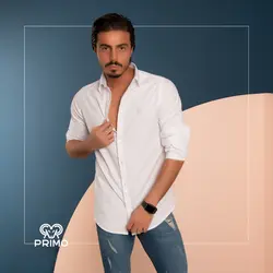 پیراهن پنبه مردانه مدل آستین بلند ساده 236301