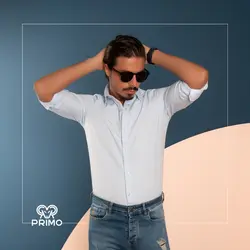 پیراهن پنبه مردانه مدل ساده 236309