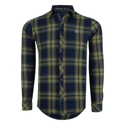 پیراهن آستین بلند پریمو مدل چهارخانه راه راه 2394/43