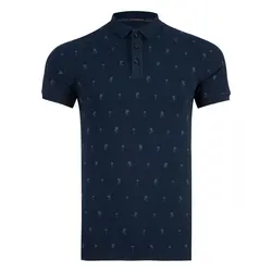 پولوشرت آستین کوتاه چاپی پریمو مدل نخل 1480/05