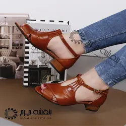 صندل زنانه چرم مادلین - کفش زنانه چرم|خرید کفش زنانه|قیمت کفش چرم زنانه|کیف چرم زنانه|چرم