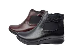 بوت زنانه چرم اسمر|خرید و قیمت بوت چرم زنانه|چرم طبیعی