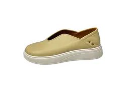 کفش زنانه چرم ملو - چرم بنفشه