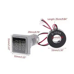 ماژول ولتمتر آمپرمتر AC چراغ سیگنال روپنلی سفید