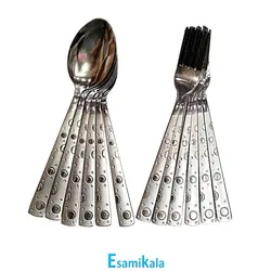 قاشق چنگال مدل توپی