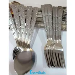 قاشق چنگال مدل توپی