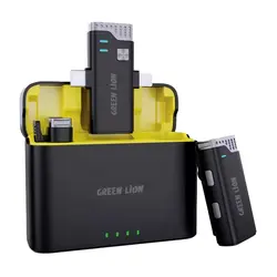 میکروفون یقه‌ ای گرین لاین Green Lion 3in1 360 Microphone GN3in1MIC360D دارای 2 فرستنده