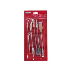 اسپاتول 5 عددی فلزی دو سر