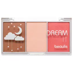 پالت هایلایتر , برانزر و رژگونه بیولیس (بیولیز) مدل 532 Dreamy