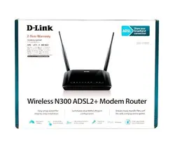 مودم روتر +ADSL2 دی لینک مدل DSL-2740U بی سیم