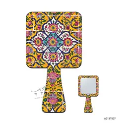 آینه دستی طرح کاشی کاری A013T007