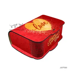 جعبه جواهری MDF با درب فنری طرح ولنتاین J207T003