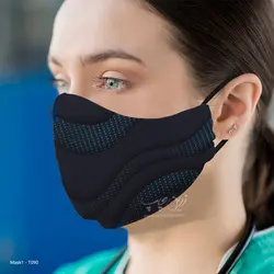 ماسک 3 لایه با قابلیت تعویض فیلتر مدل T090