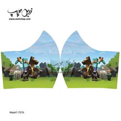 ماسک 3 لایه کودکانه با قابلیت تعویض فیلتر مدل T076