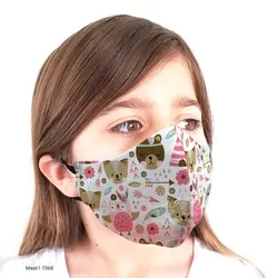 ماسک 3 لایه کودکانه با قابلیت تعویض فیلتر مدل T068