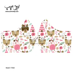 ماسک 3 لایه کودکانه با قابلیت تعویض فیلتر مدل T068