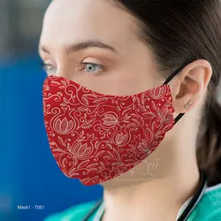 ماسک 3 لایه با قابلیت تعویض فیلتر مدل T081