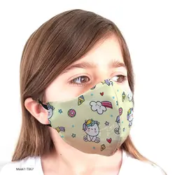 ماسک 3 لایه کودکانه با قابلیت تعویض فیلتر مدل T067