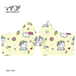 ماسک 3 لایه کودکانه با قابلیت تعویض فیلتر مدل T067