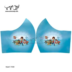 ماسک 3 لایه کودکانه با قابلیت تعویض فیلتر مدل T058