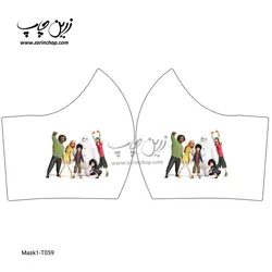 ماسک 3 لایه کودکانه با قابلیت تعویض فیلتر مدل T059