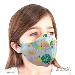 ماسک 3 لایه کودکانه با قابلیت تعویض فیلتر مدل T052