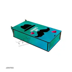 جعبه اسکناس با درب لولایی طرح روز پدر کد J206T002
