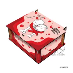 جعبه جواهری MDF با درب لولایی مدل J208T003