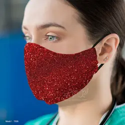 ماسک 3 لایه با قابلیت تعویض فیلتر طرح رنگی T008