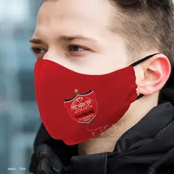 ماسک 3 لایه با قابلیت تعویض فیلتر طرح پرسپولیس T006