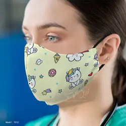 ماسک 3 لایه با قابلیت تعویض فیلتر طرح کارتونی T013
