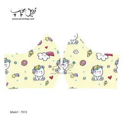 ماسک 3 لایه با قابلیت تعویض فیلتر طرح کارتونی T013