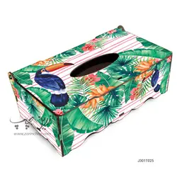 جعبه دستمال کاغذی MDF با طرح مدل J301T025